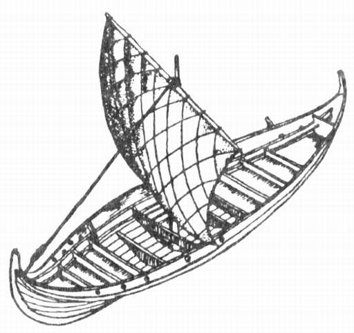 Реконструированное норманнское судно.